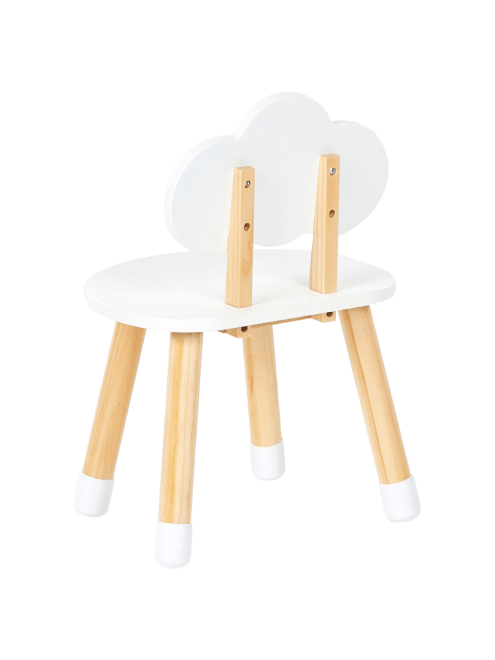 Beliani 3-tlg Kindertisch mit Stühlen ROBIN in Weiß/Heller Holzfarbton/Grün günstig kaufen onesize
