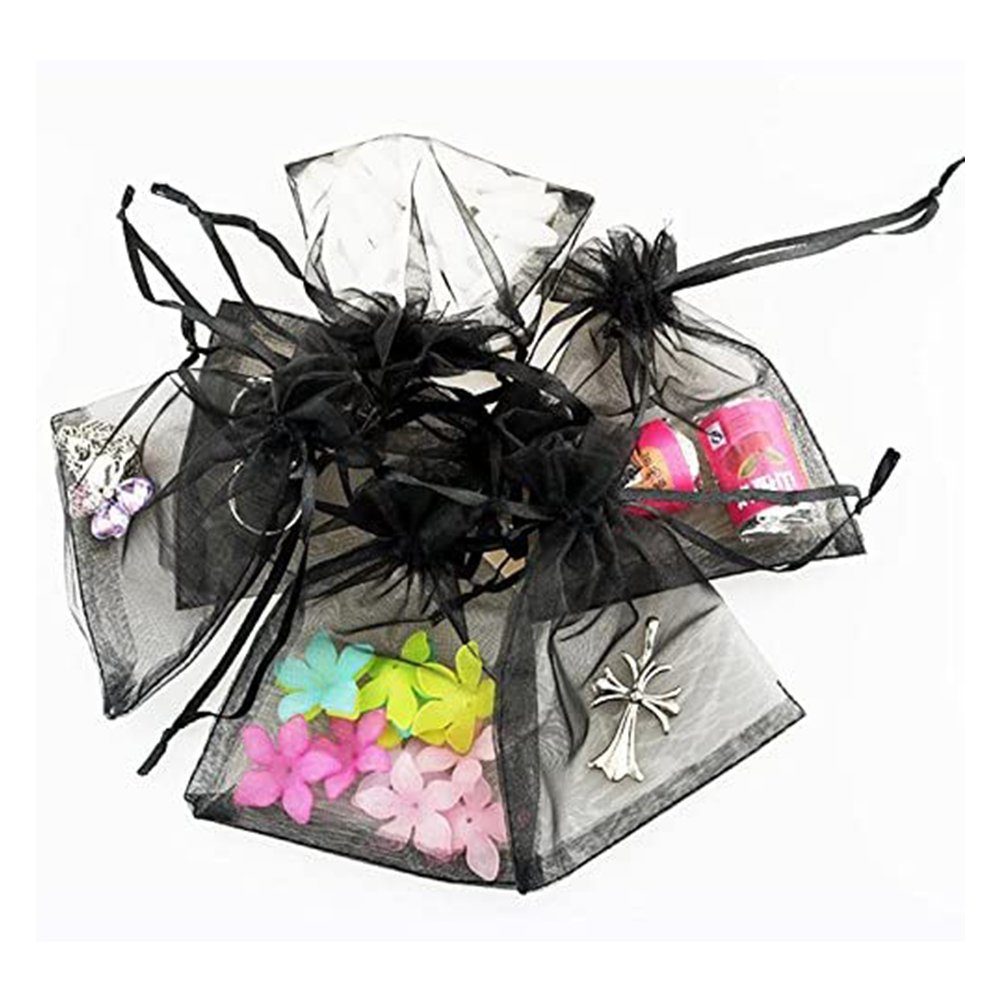 Lubgitsr Aufbewahrungstasche 100 Stück Organzasäckchen 7 X 9cm Organza Säckchen, Schmuckbeutel (100-tlg)