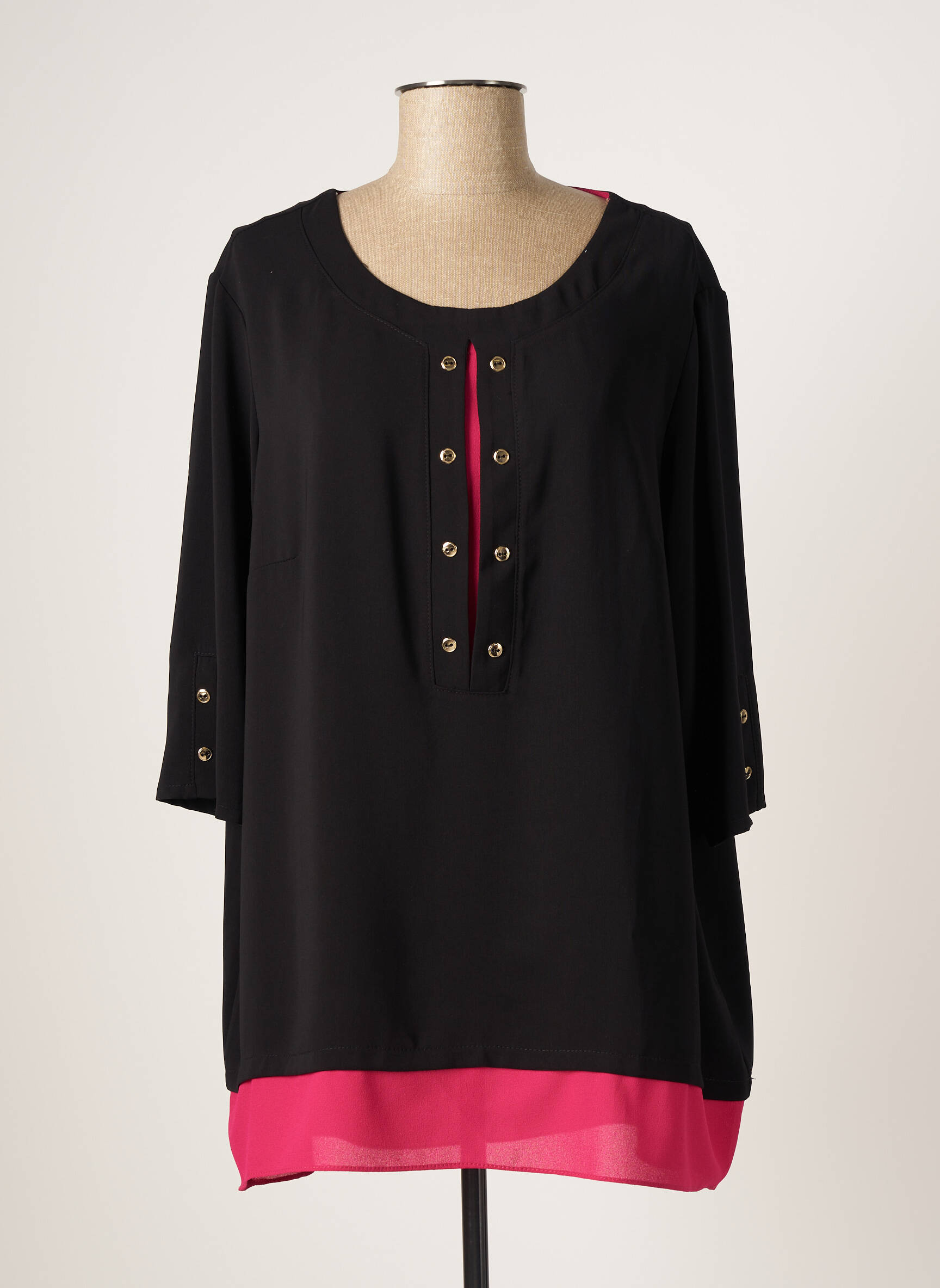 Alain Murati Tuniquemanchelongue Femme couleur noir