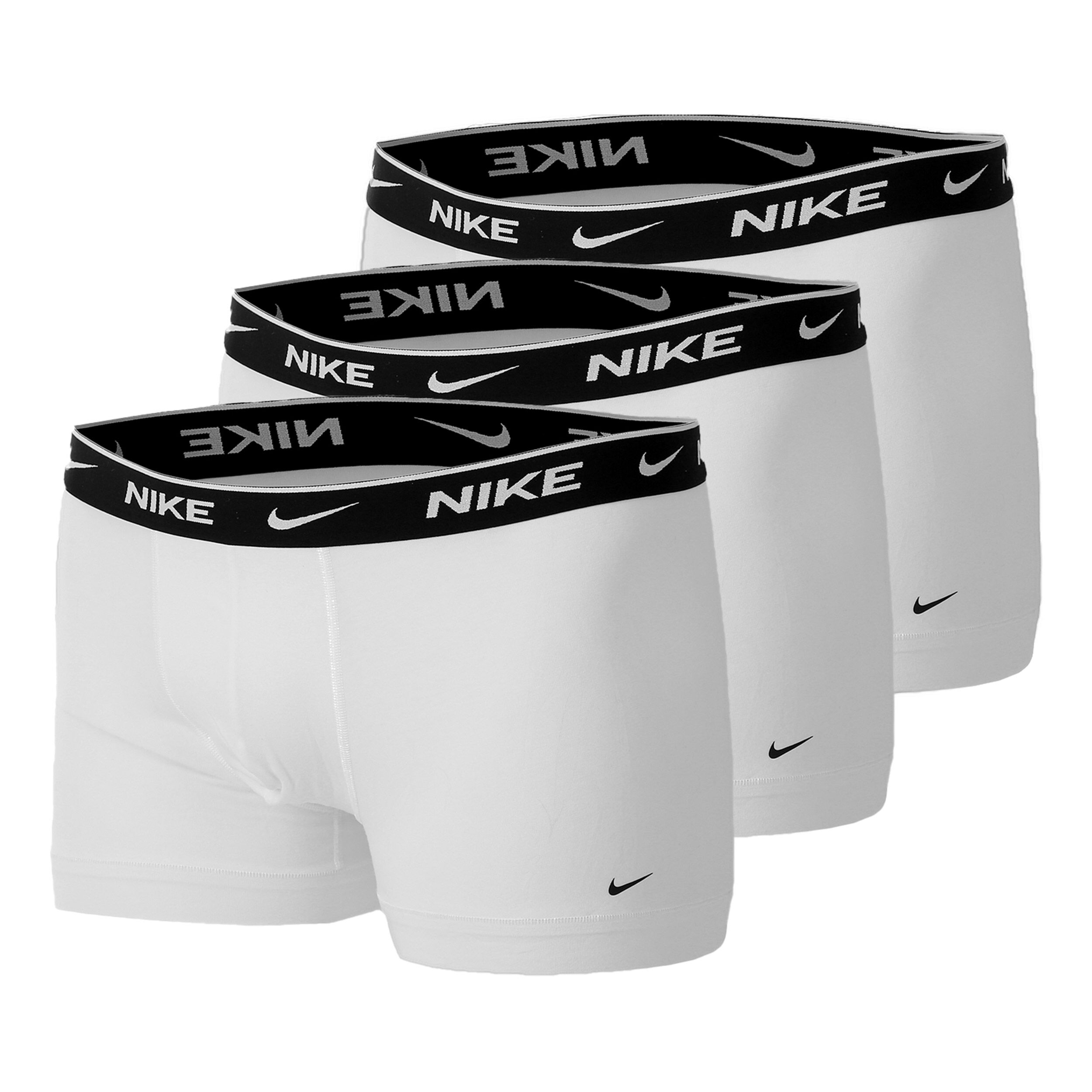 Everyday Cotton Strech Trunk Boxer Short 3er Pack Herren - Weiß, Schwarz