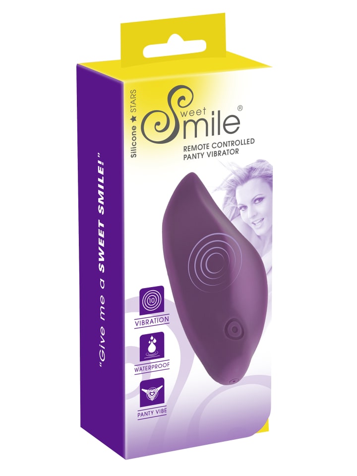 Sweet Smile Auflegevibrator Panty Vibrator in lila günstig kaufen 11,5 cm
