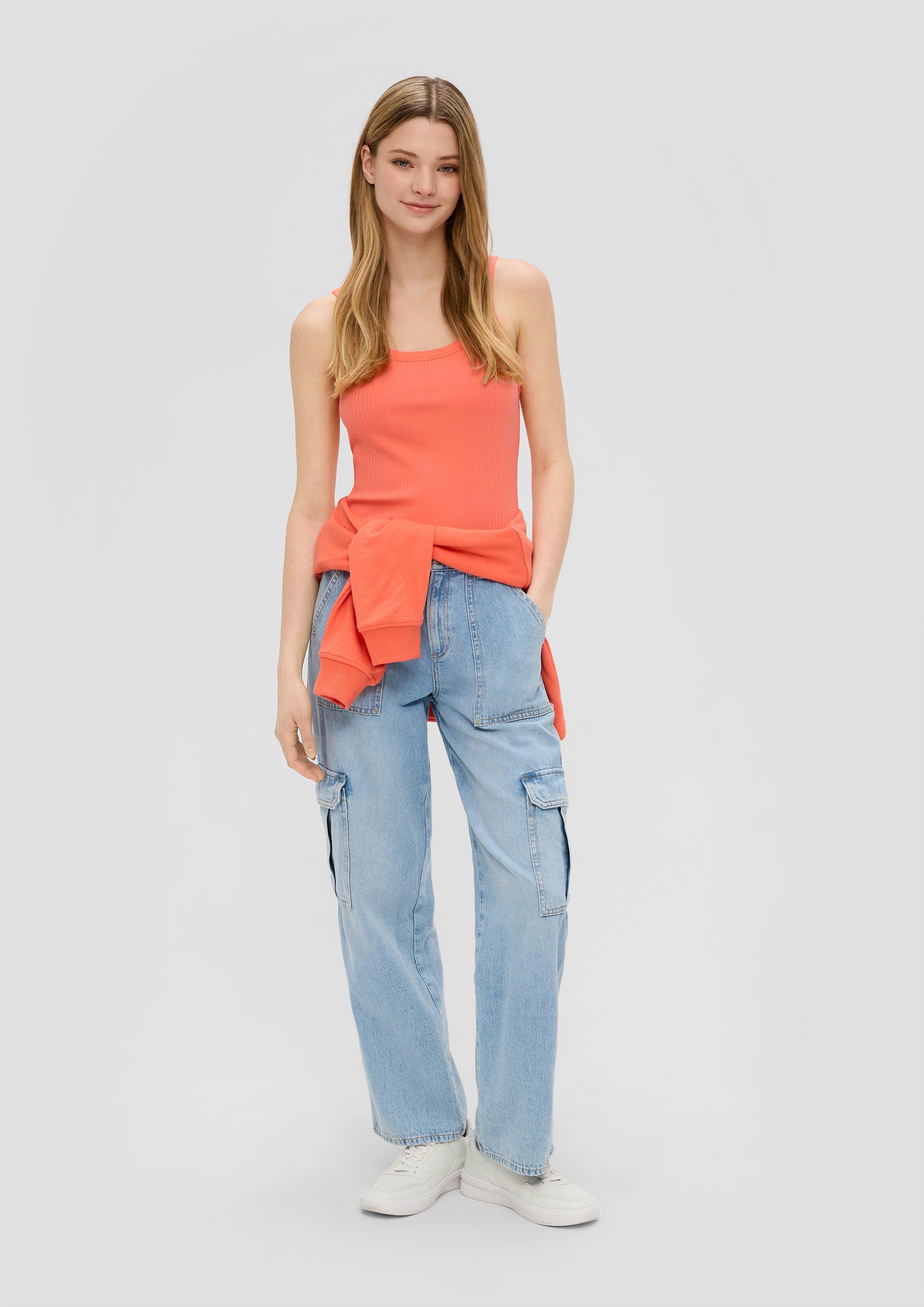 Tank Top mit Rippstruktur  2152024-2347