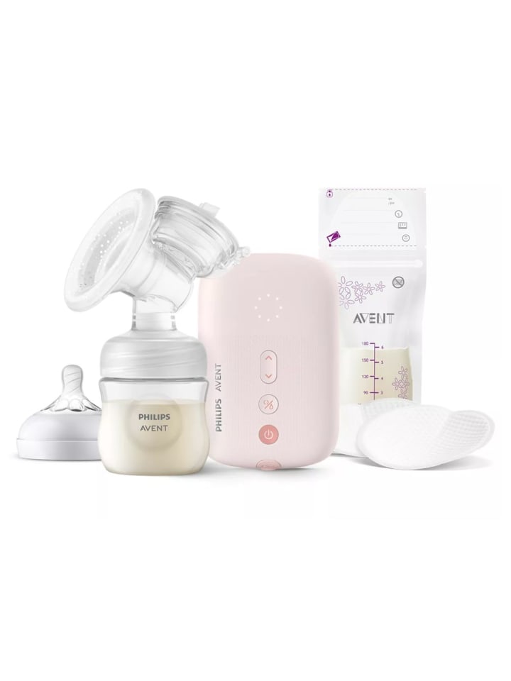 Philips Avent Elektrische Milchpumpe SCF395/31   Gratis in rosa günstig kaufen onesize