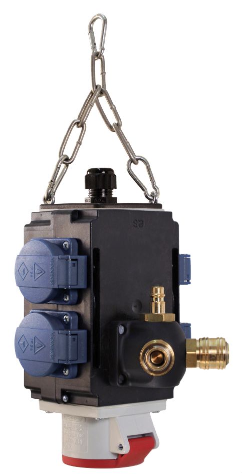 Schwabe 60734 MIXO Boxă II+ 4x 230V/16A, 1x CEE 400V/16A până la 5 pini