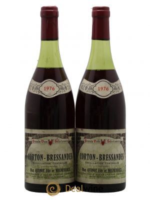 Corton Grand Cru Bressandes Quenot Fils Et Meuneveaux 1976 - Lot de 2 Bouteilles