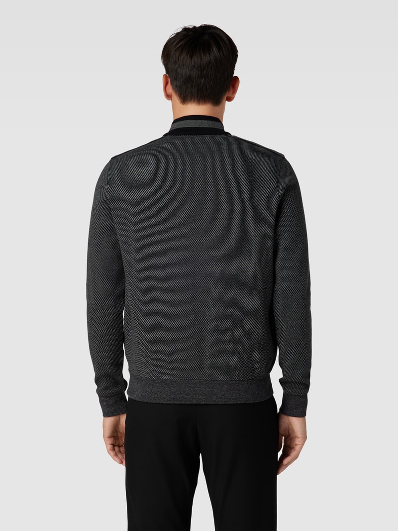 Sweatshirt mit Stehkragen in anthrazit