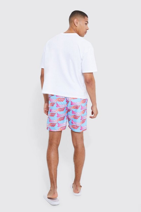 Kastiges Oversize Man T-Shirt & Badehose