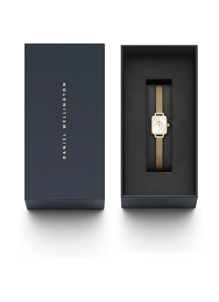 Hodinky Daniel Wellington Quadro Mini Evergold DW00100656
