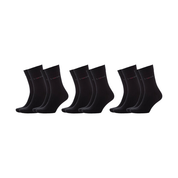 Socken, 6er Set,schwarz