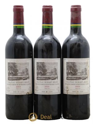 Château Duhart-Milon 4ème Grand Cru Classé  2003 - Lot de 3 Bouteilles