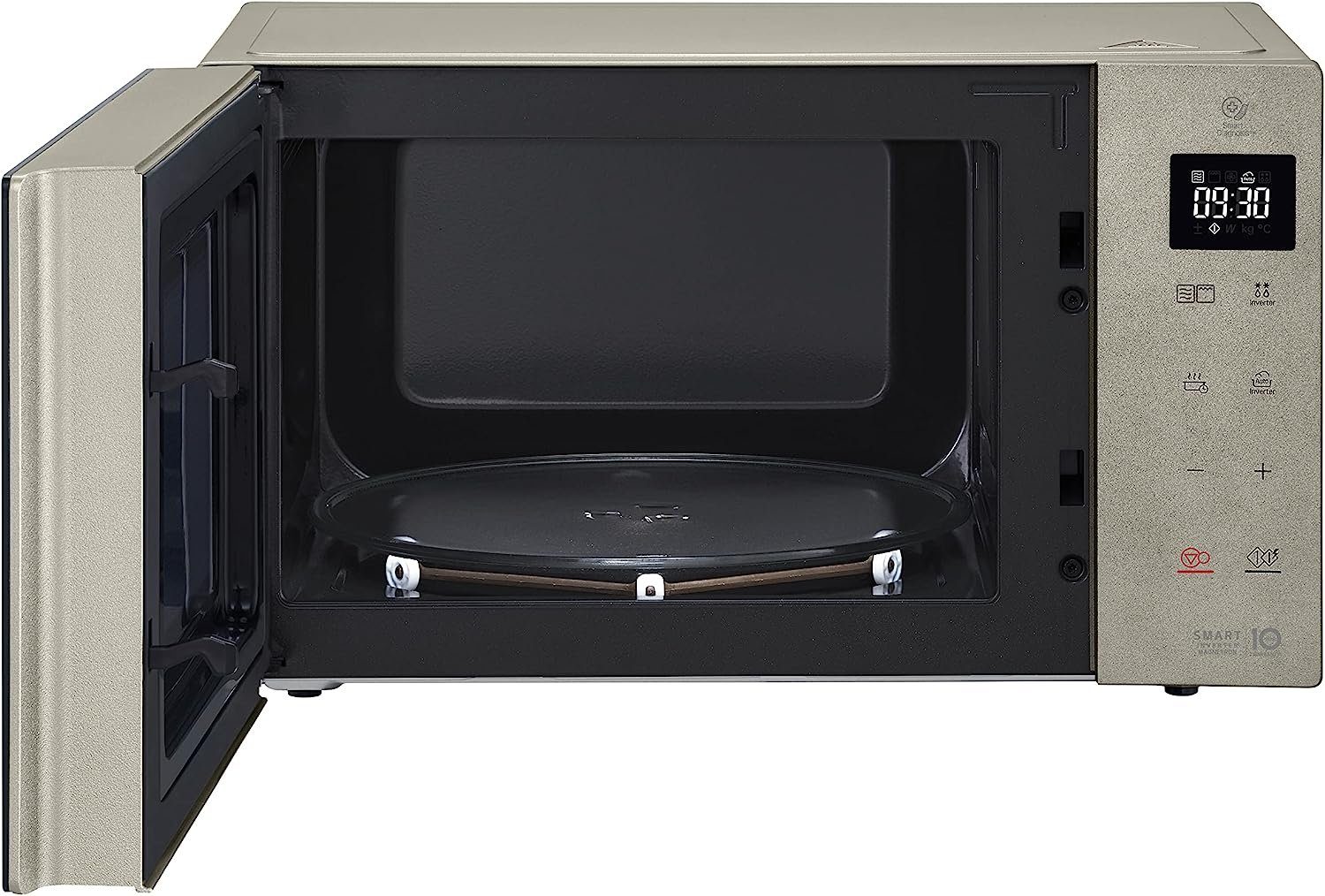 LG Mikrowelle MH6535NBS Mikrowelle mit Grill Smart Inverter Digitaldisplay 25L 1000W, Umluft, 25,00 l, Grillfunktion, Touchdisplay, Garprogramme mit Gewichtsautomatik