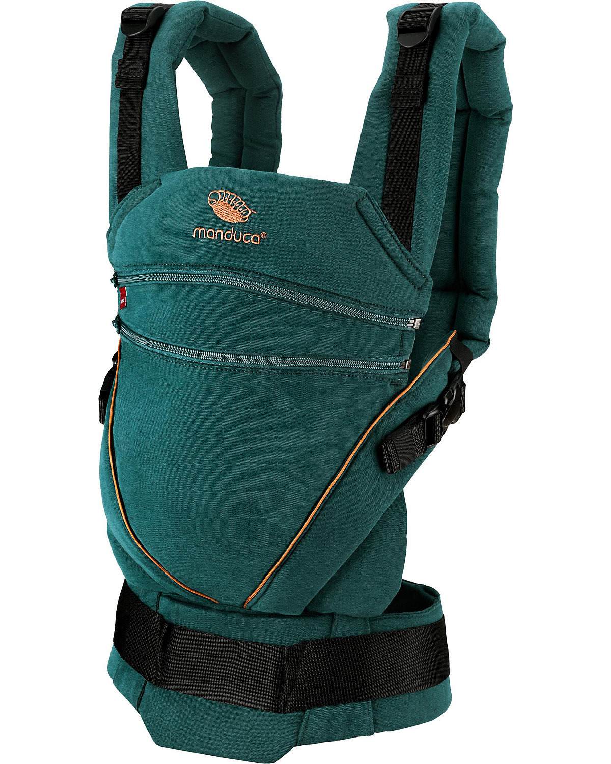 Babytrage XT Cotton, denimteal-toffee