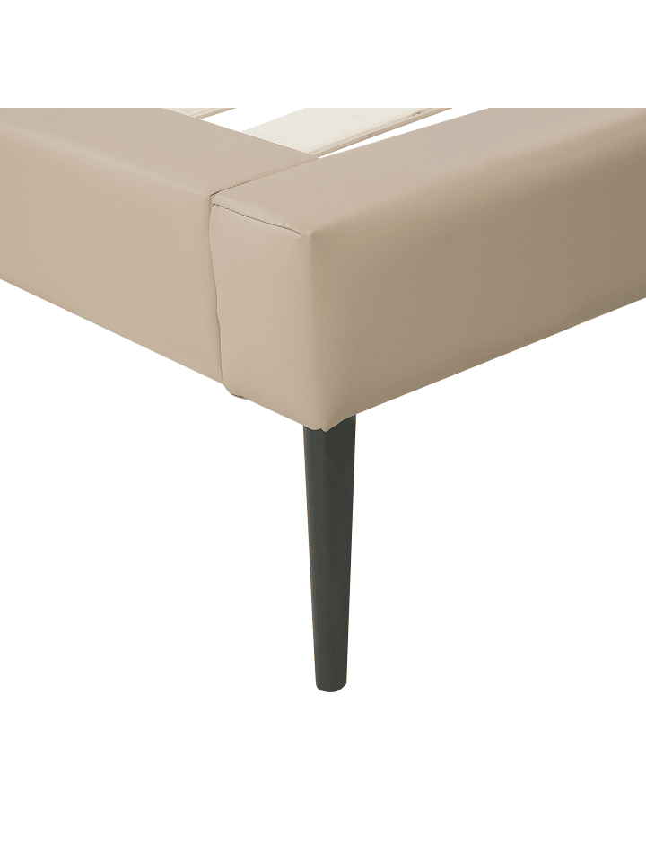 Beliani Doppelbett ESSONNE in Beige - (W) 208 x (H) 108 x (L) 219 cm günstig kaufen onesize