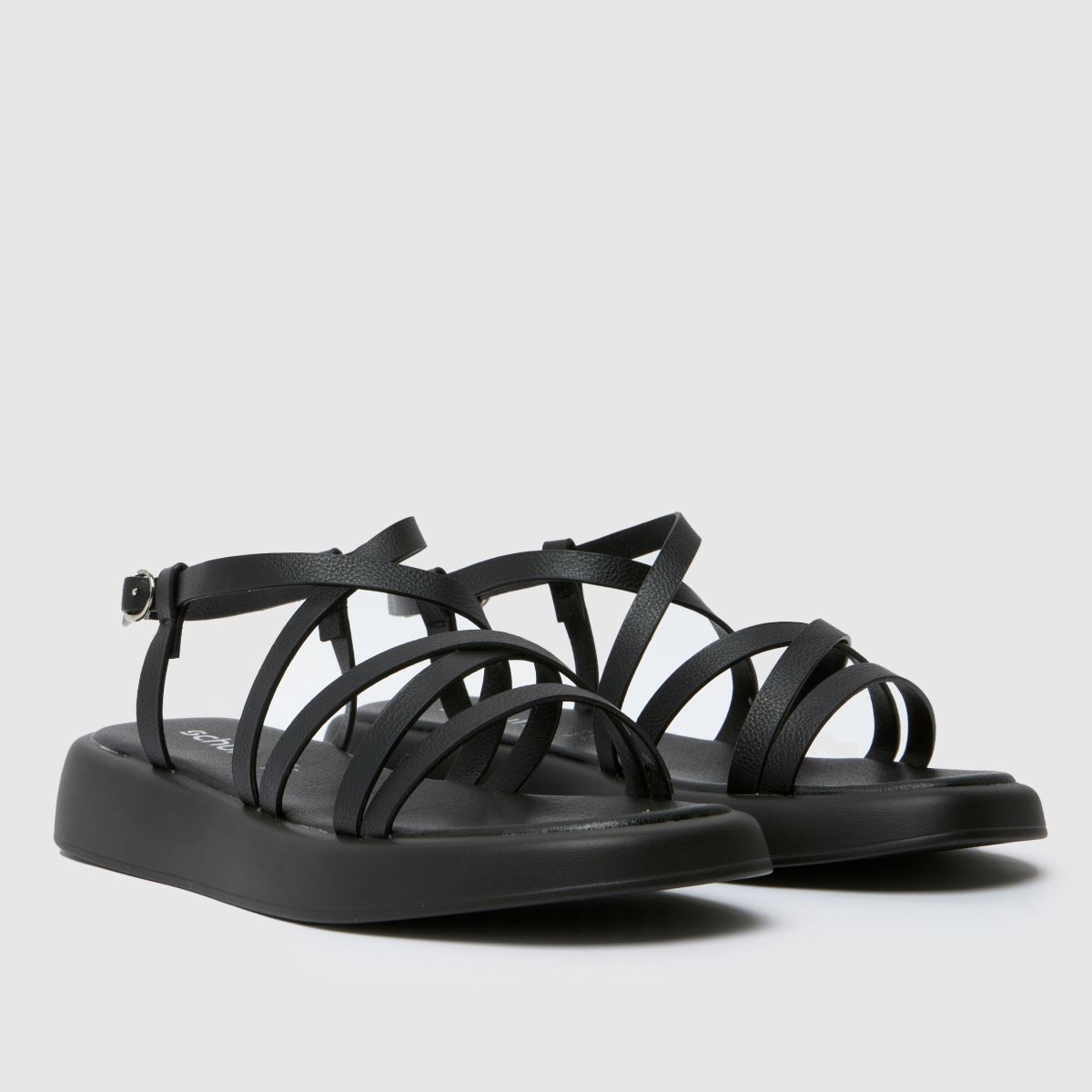 Schuh Wide Fit Tristan pántos szandálok fekete színben