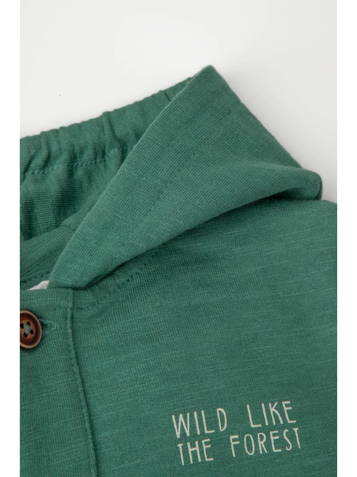 Coccodrillo Sweatshirt mit Reißverschluss in grün günstig kaufen