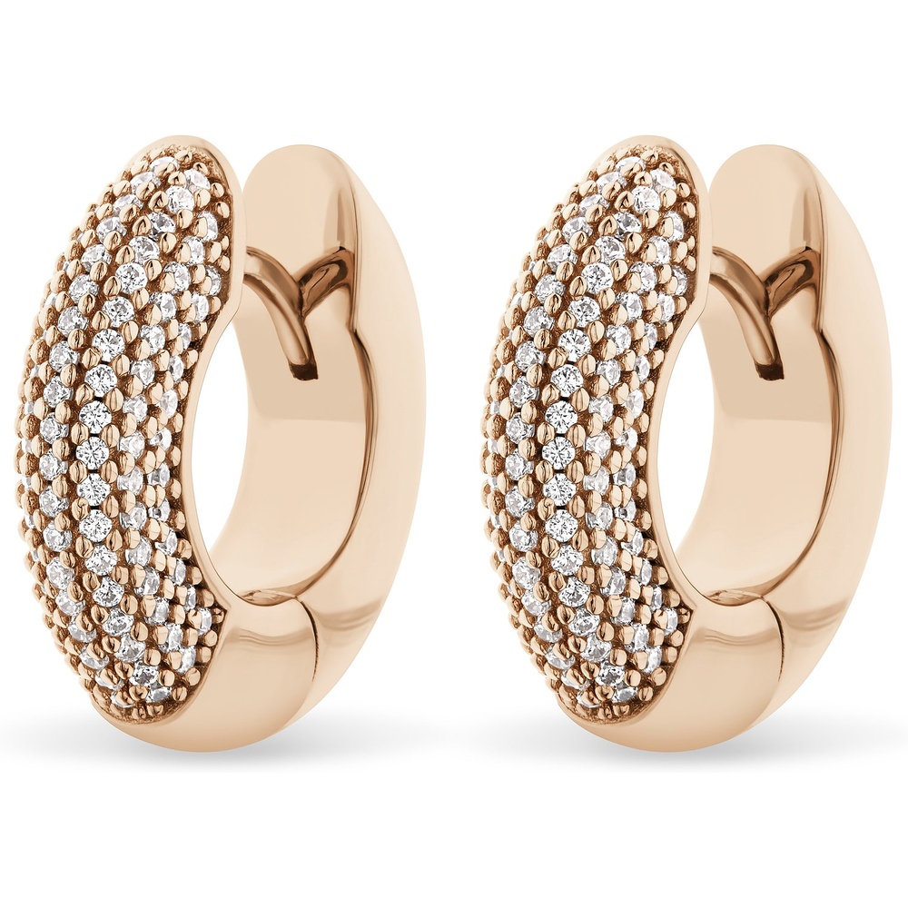 Jette Créoles 925 Argent Boucles d'oreilles
