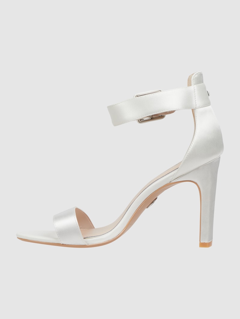 Sandalette aus Satin Modell 'Lorena' in offwhite
