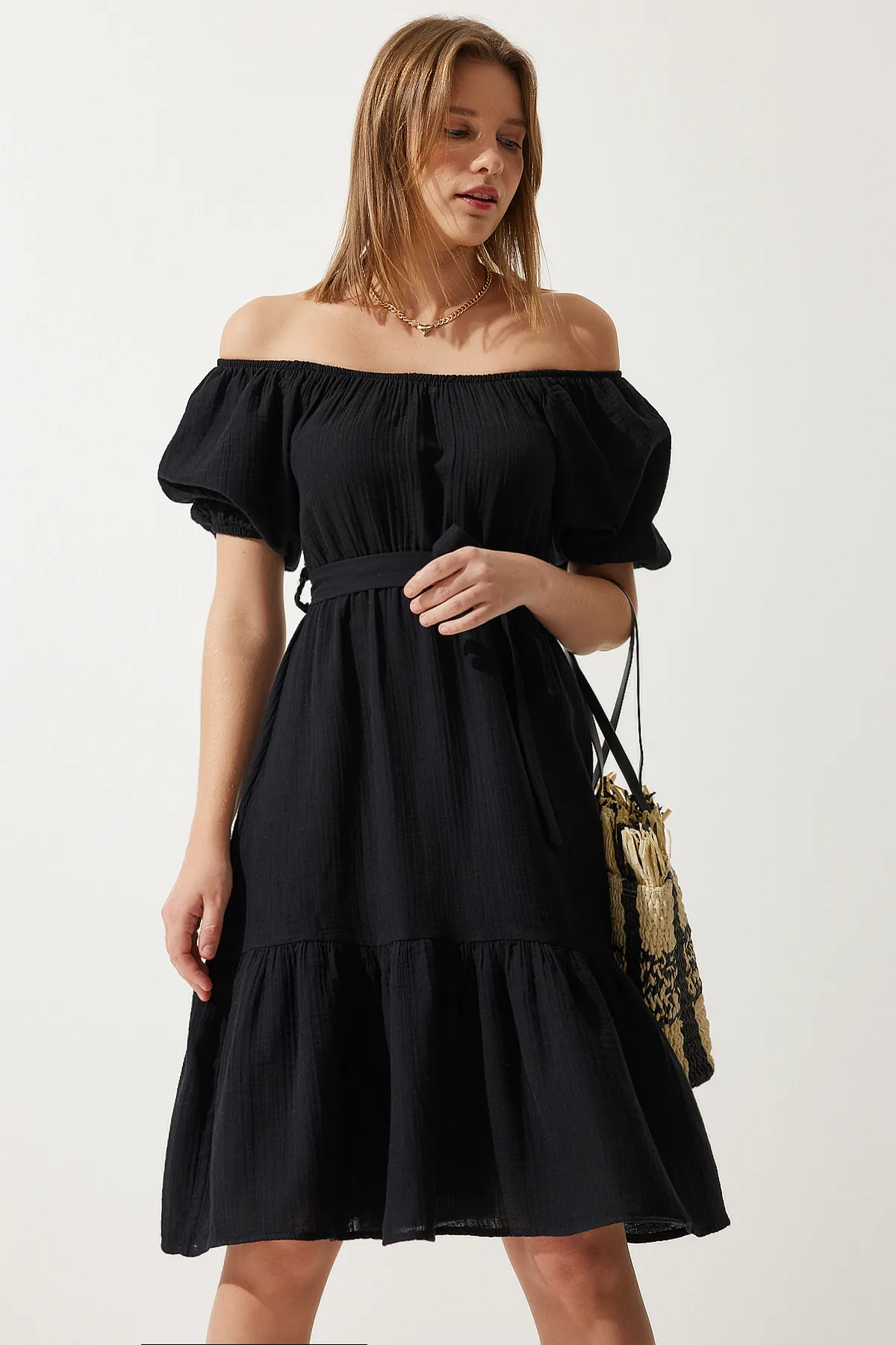 Happiness İstanbul  Kleid - Schwarz - A-Linie