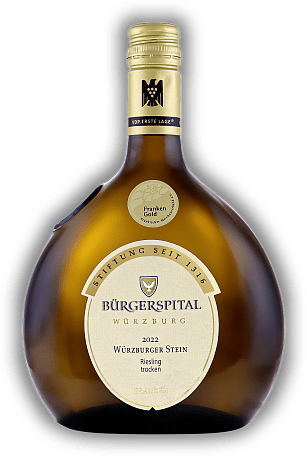 Bürgerspital zum Heiligen Geist, Würzburger Stein, Riesling, Qualitätswein VDP.Erste Lage, trocken, 2022, Franken  Bürgerspital zum Heiligen Geist, Würzburger Stein, Riesling, Qualitätswein VDP.Erste Lage, trocken, 2022, Franken   Jahrgang 2022 - 0,7