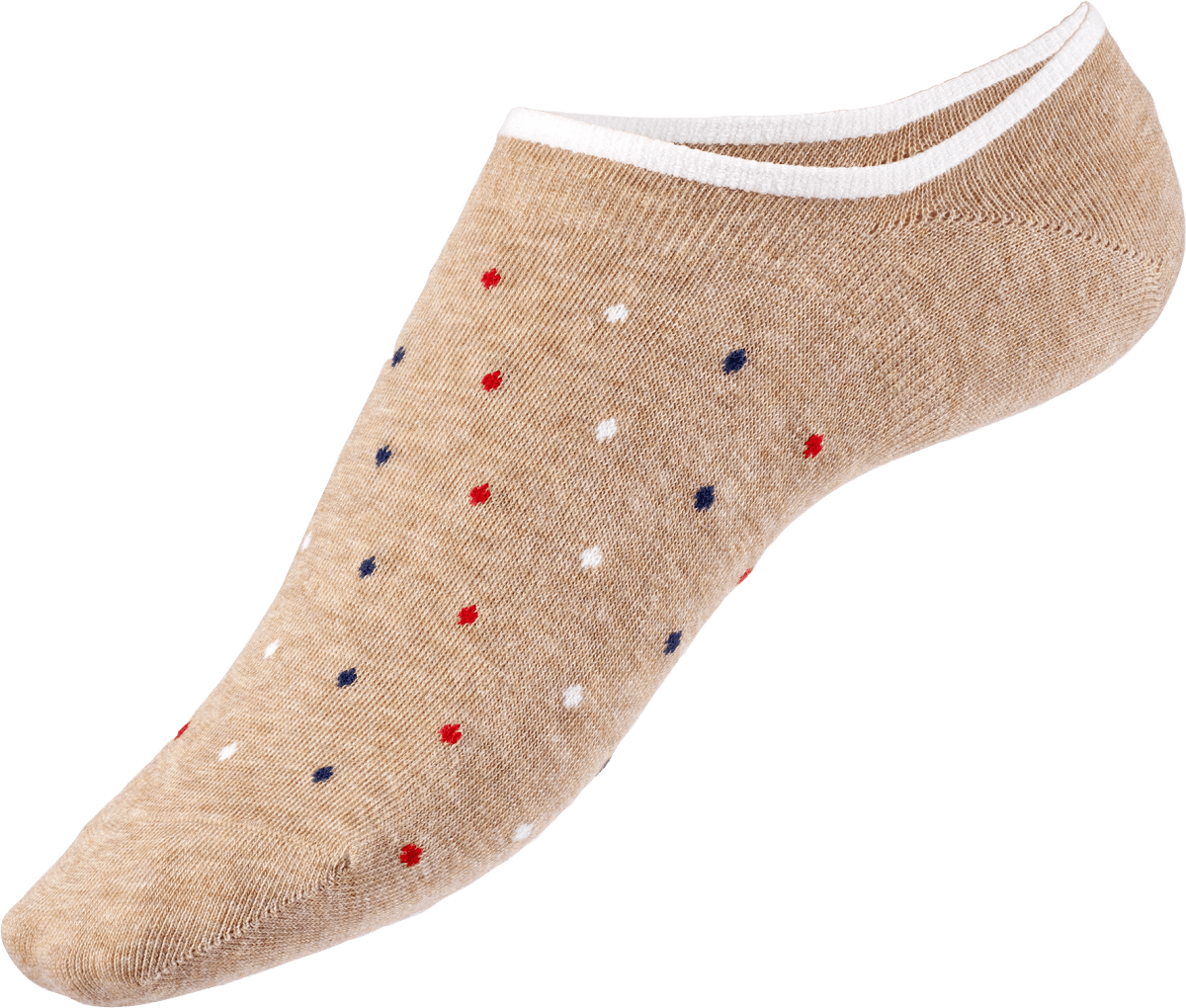 Füßlinge mit Punkten beige Gr. 39-42, 1 St