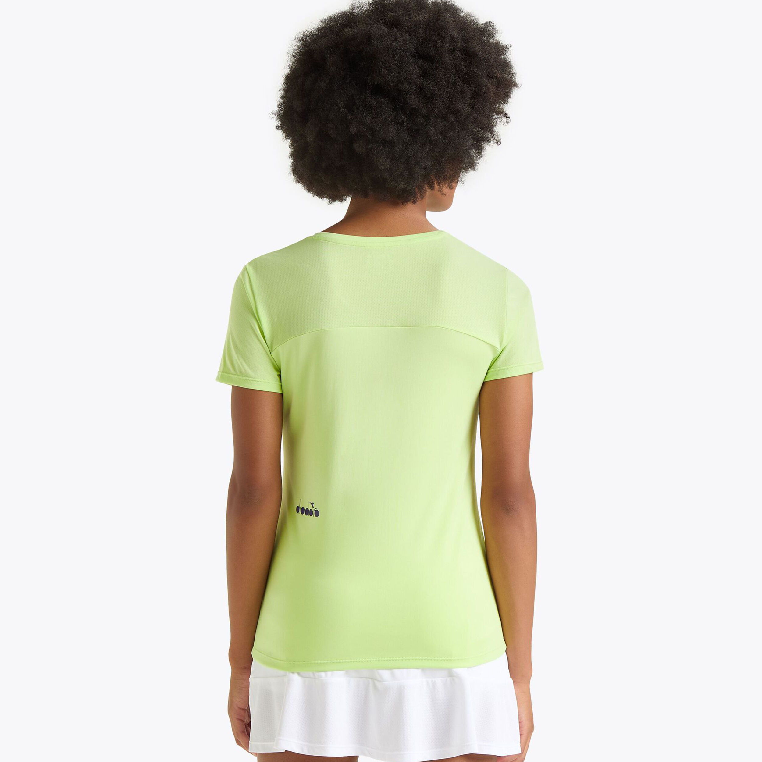 L. Short Sleeve T-Shirt Damen - Limette