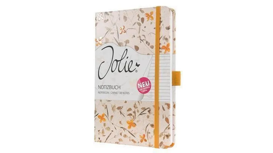 sigel Notizbuch Jolie® Bloom Orange 135 x 203mm liniert