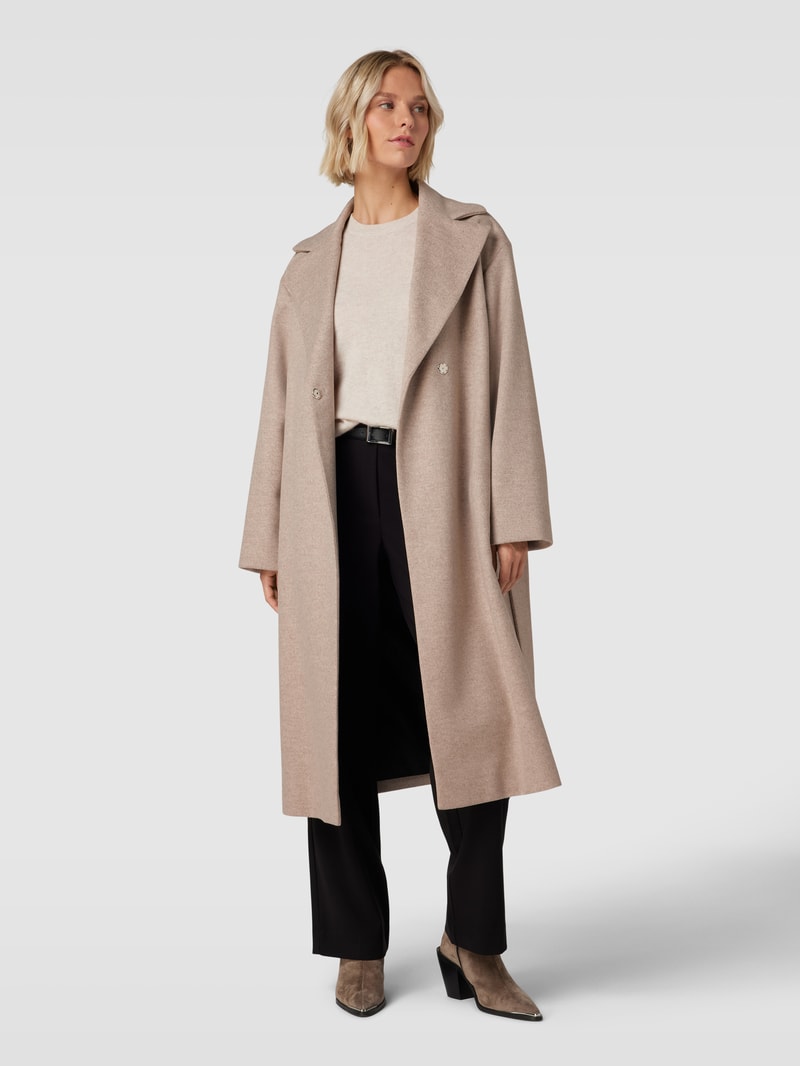 Mantel mit Taillengürtel Modell 'MABELLINA' in camel
