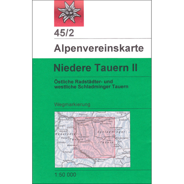 DAV 45/2 NIEDERE TAUERN - Wanderkarte
