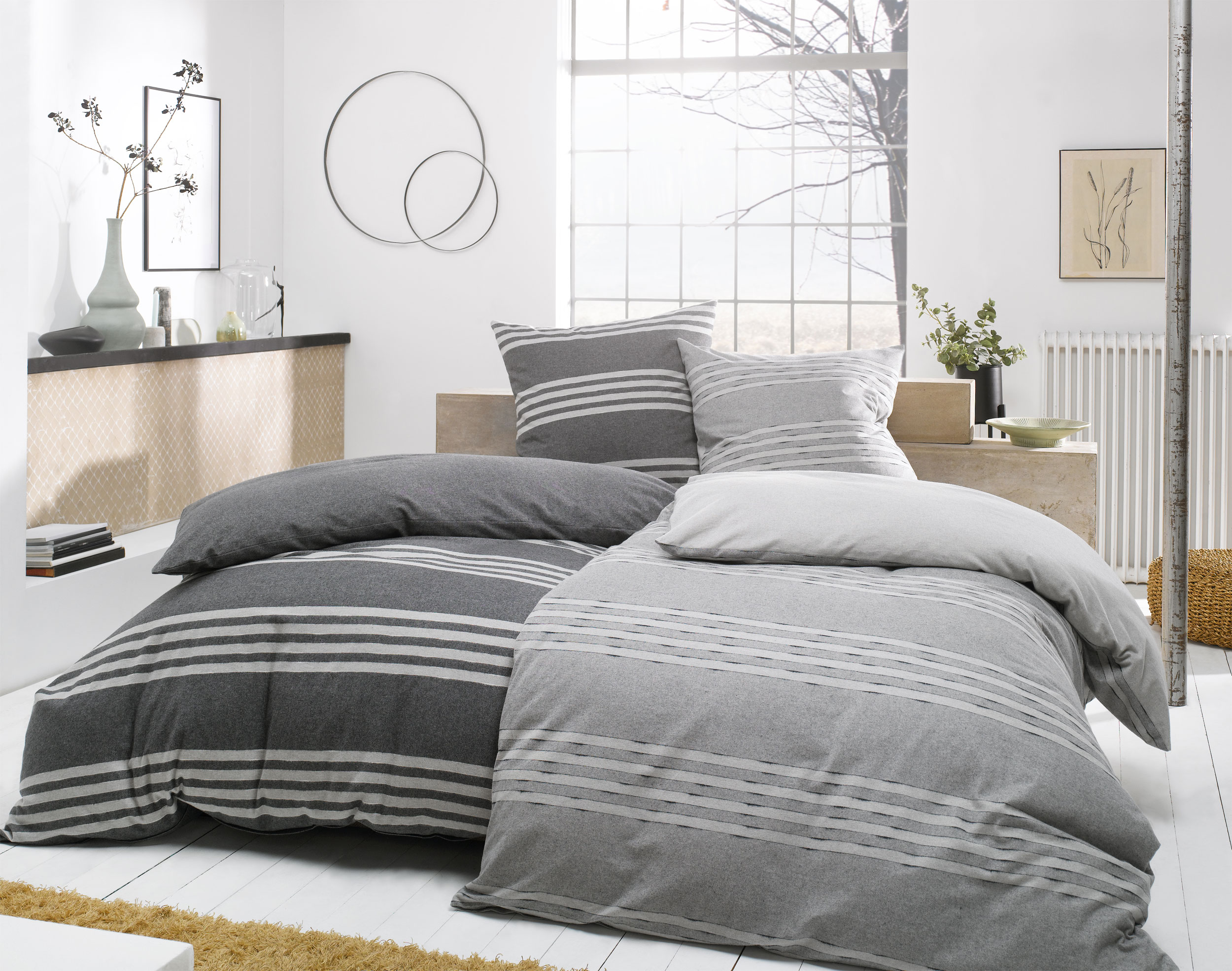 DormisetteMelange-Flanell-Bettwäsche