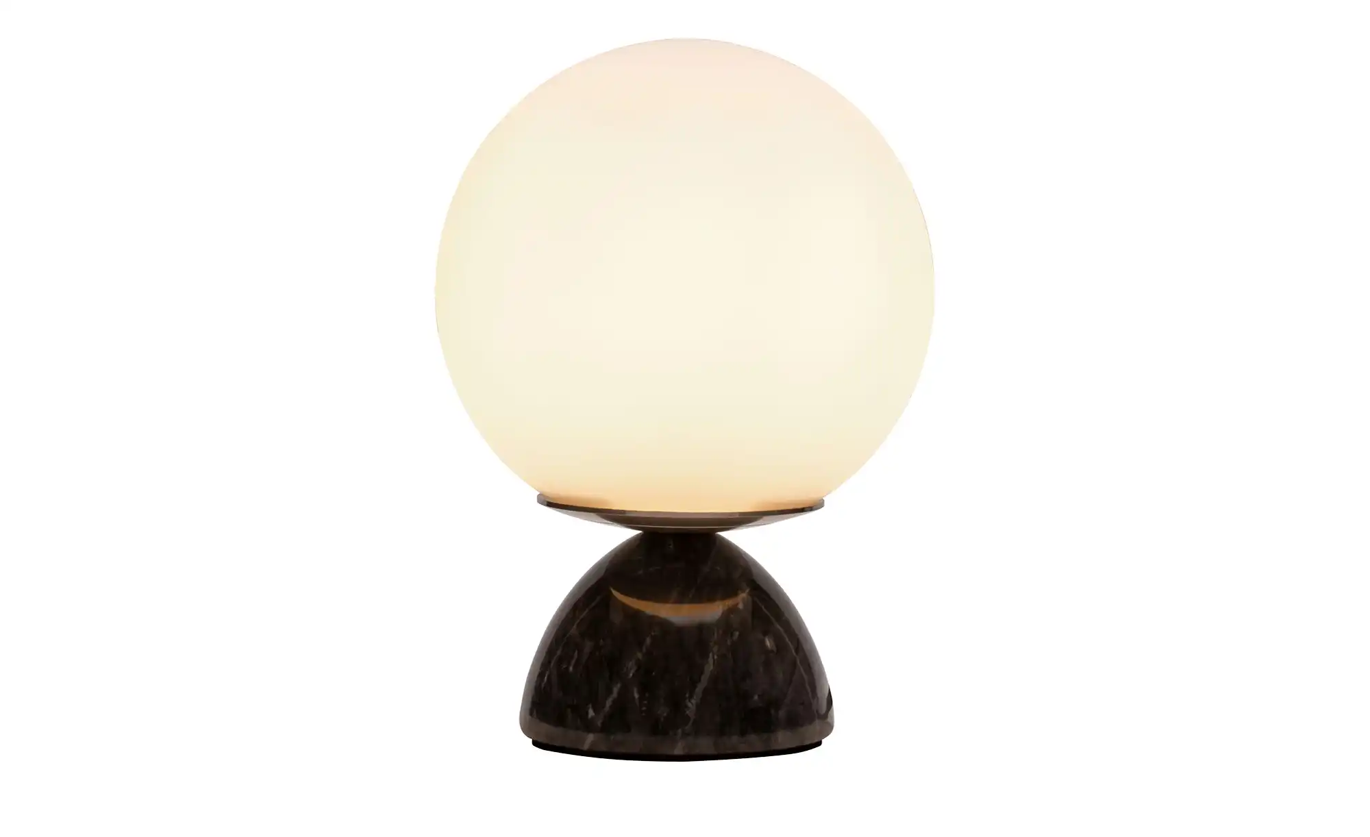 Tischleuchte, 1-flammig, Marmor/Glas