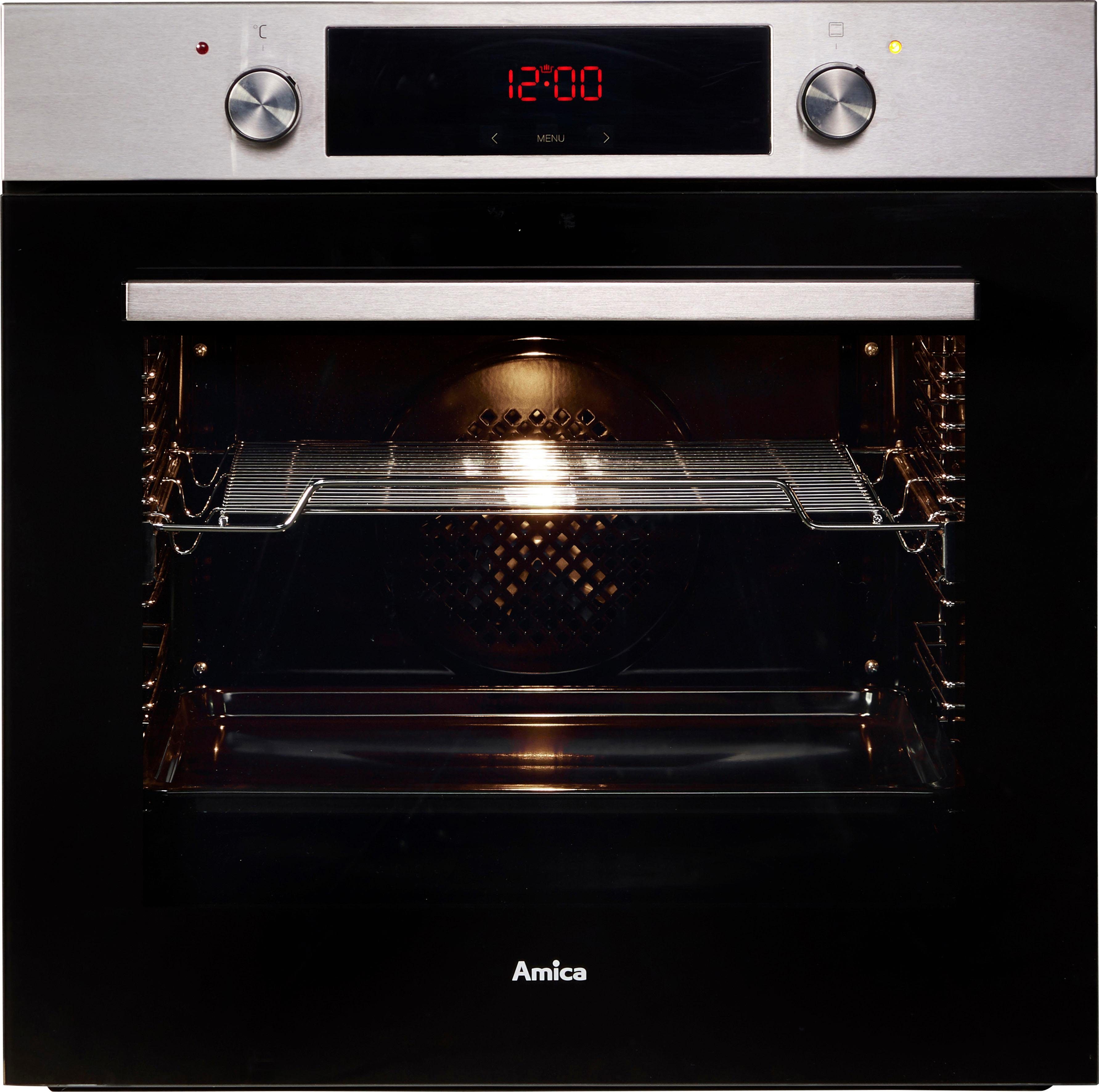 Amica Einbaubackofen EBX 943 620 E, mit 1-fach-Teleskopauszug, Simple Steam, Simple Steam