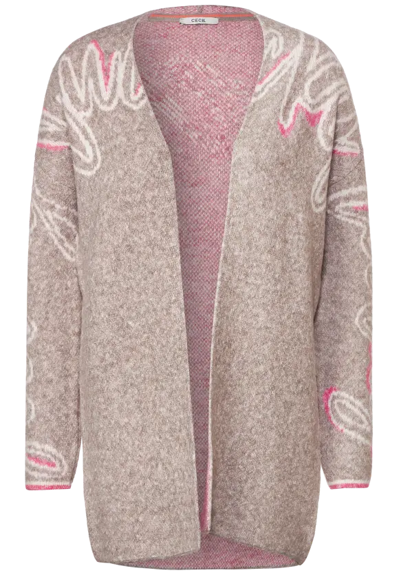 CECIL Offener Cardigan mit Wording