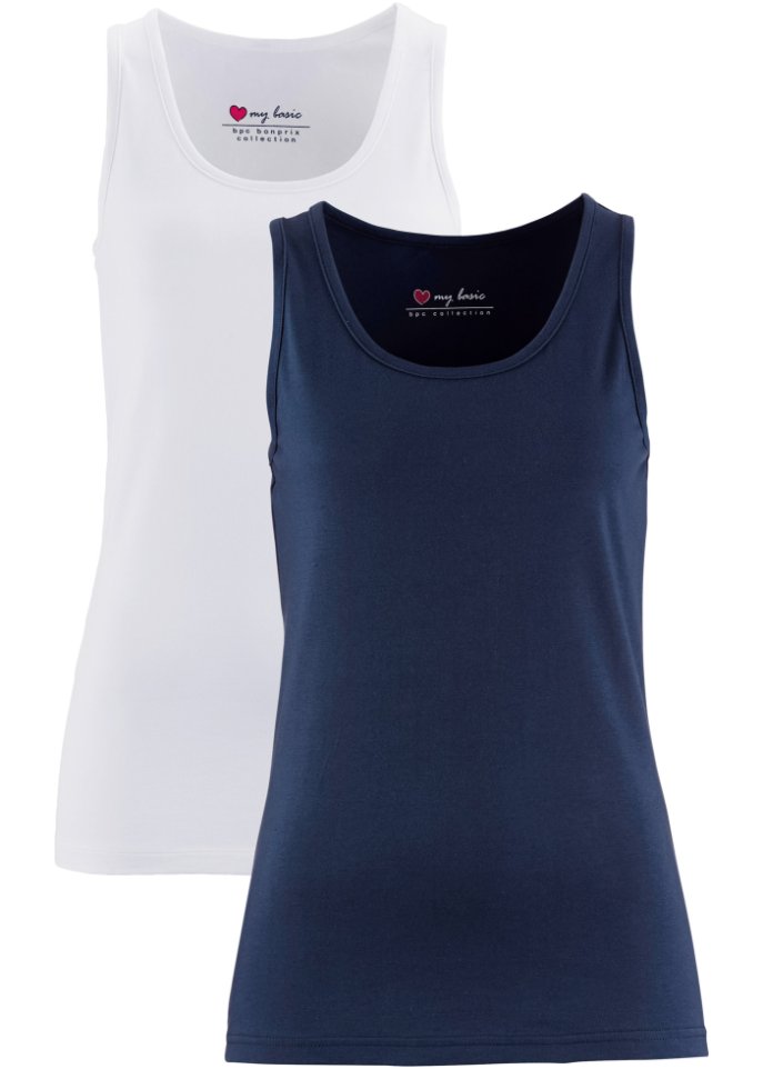 Stretch Tanktop, (2er Pack)