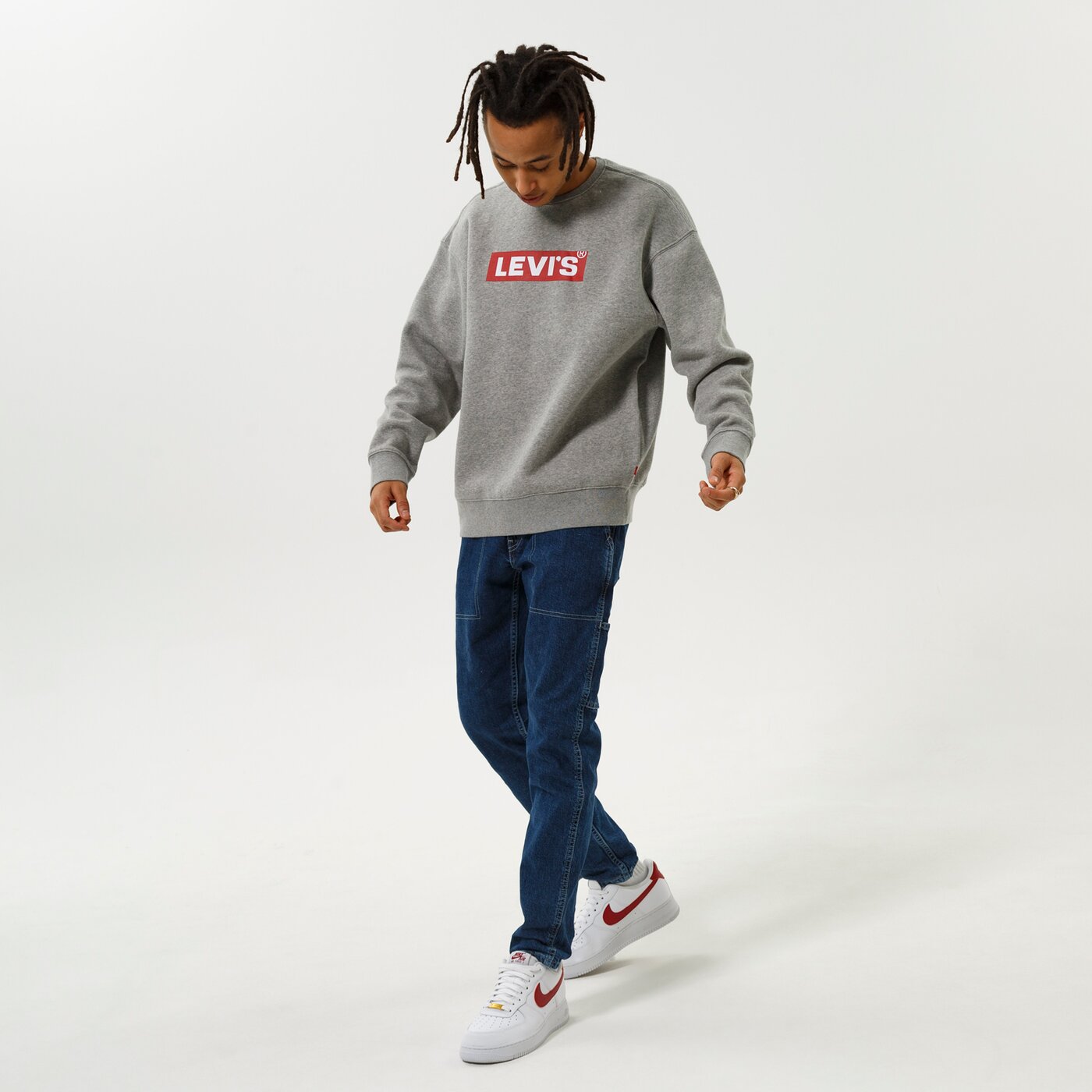 LEVI'S SWEATSHIRT T3 RELAXED GRAPHIC CREW Grau