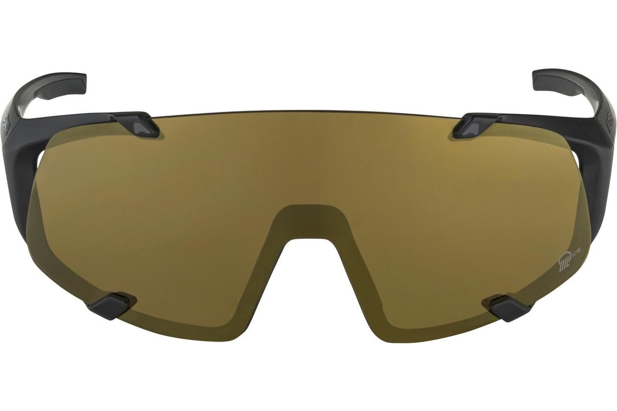 Alpina Hawkeye S Q-Lite black matt /bronce mirror lens