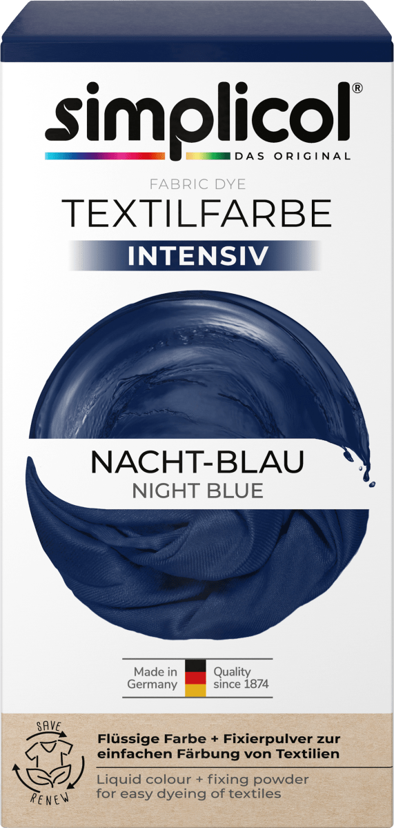 Textilfarbe intensiv Nacht- Blau, 1 St