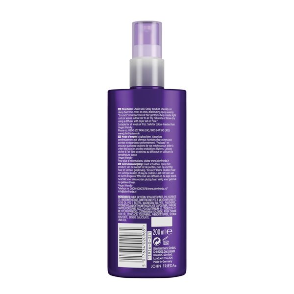 John Frieda Frizz Ease Dream Curls napi hajformázó spray 200ml