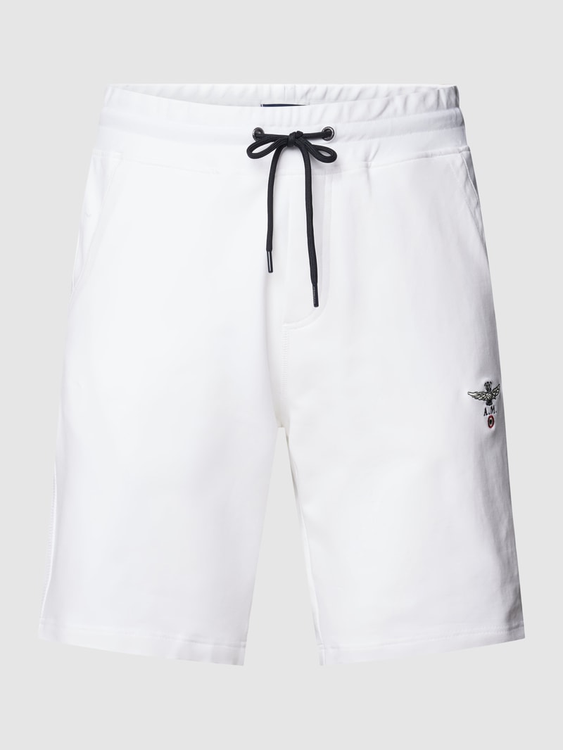 Sweatshorts mit Tunnelzug in offwhite