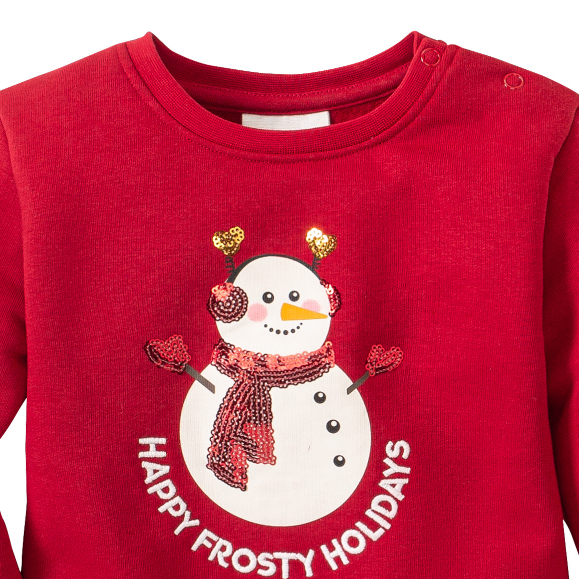 Baby Weihnachtssweatshirt mit Schneemann
