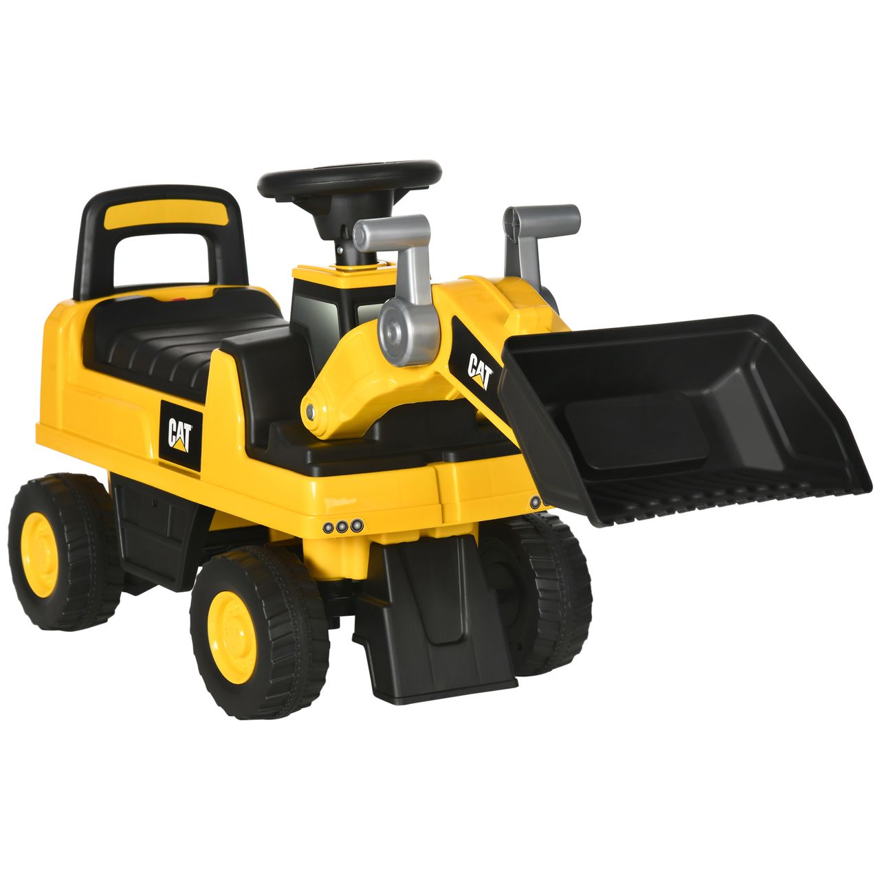 HOMCOM Sitzbagger, Aufsitzbagger mit Schaufel, Rutscherfahrzeug, Rutschauto