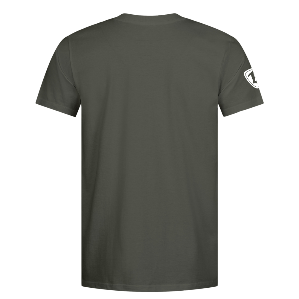 Herren T-Shirt old school oliv