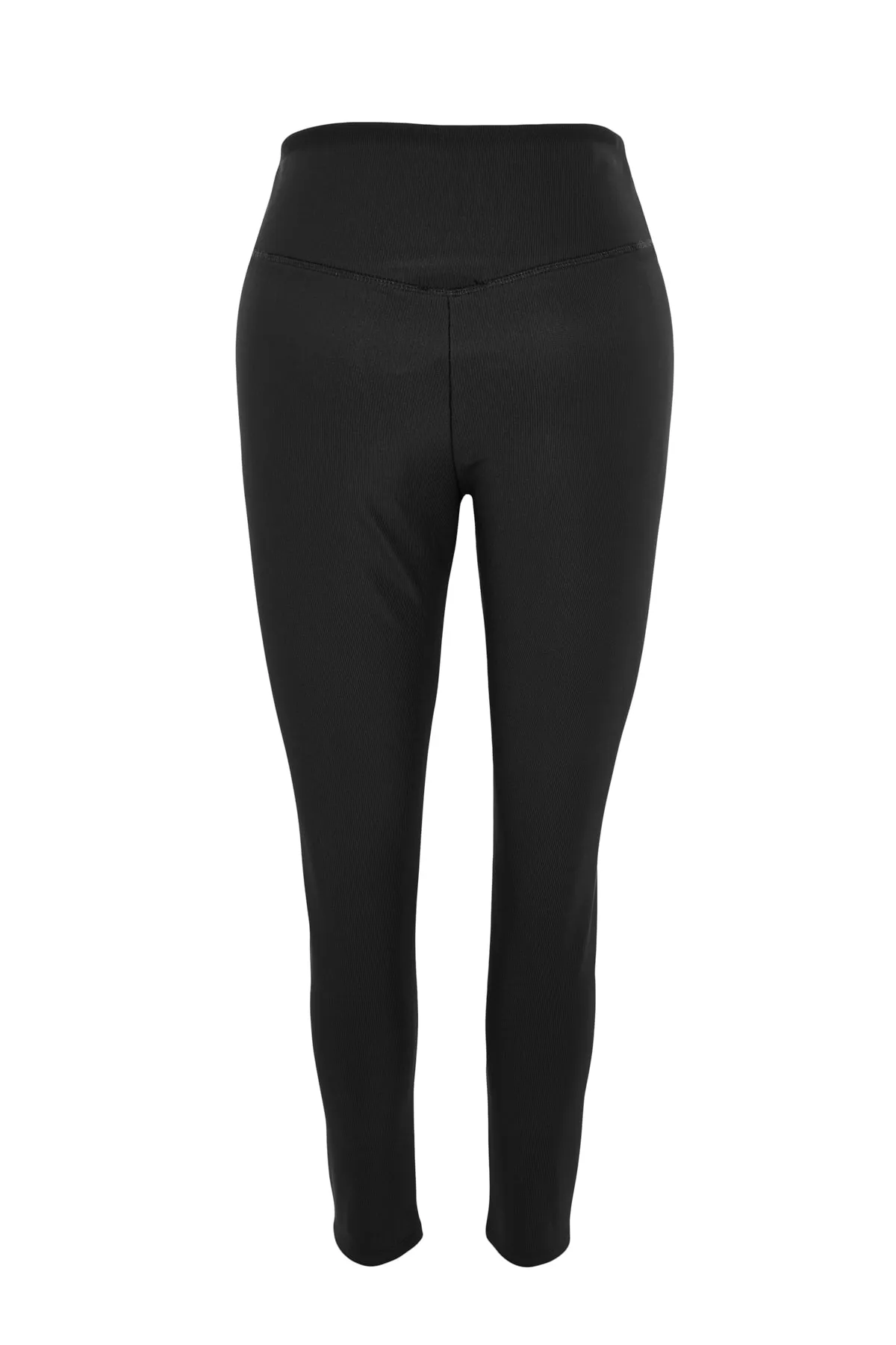 Trendyol Curve  Schwarze schnurgebundene Strickstrumpfhose TBBAW23AY00009