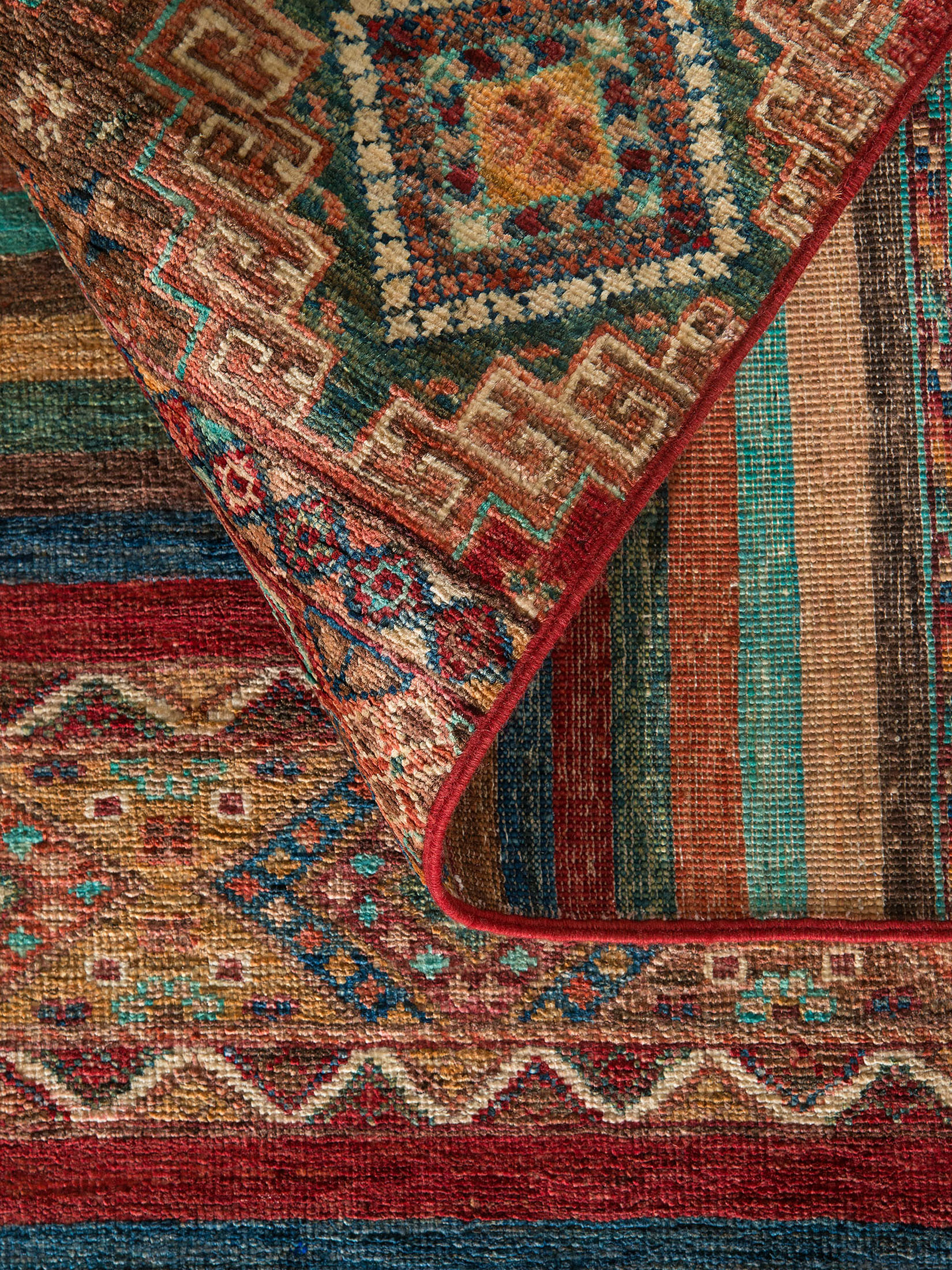 Chobi Schal ca. 174 x 241 cm, Unikat / Einzelstück