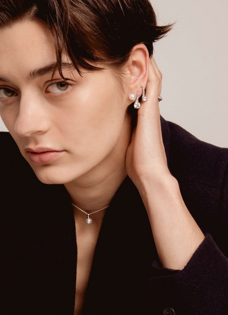 TI SENTO - Milano Silver necklace with pearl 34037YP