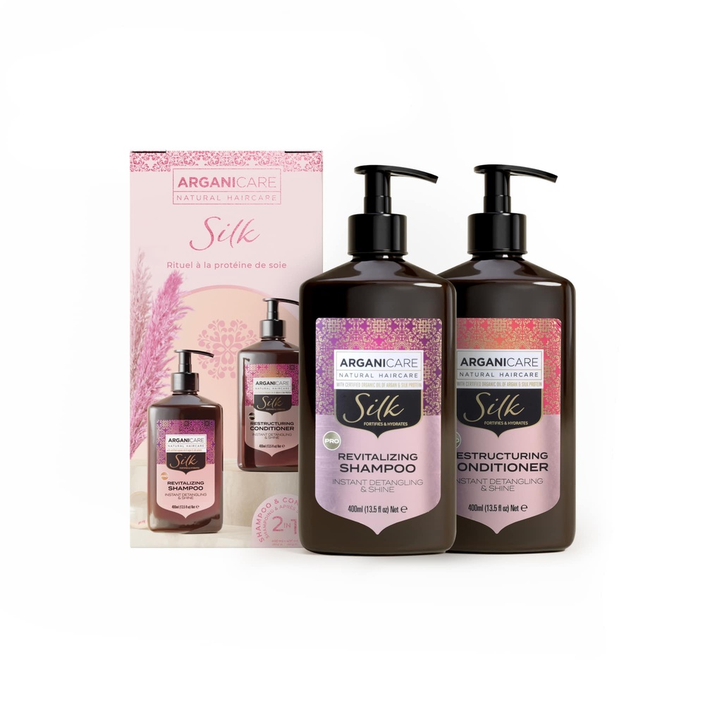 Arganicare Coffret Duo Lissant & brillance Shampooing + Après-shampooing