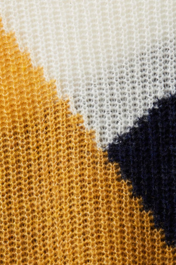 Colourblock-Pullover, Wollmix
