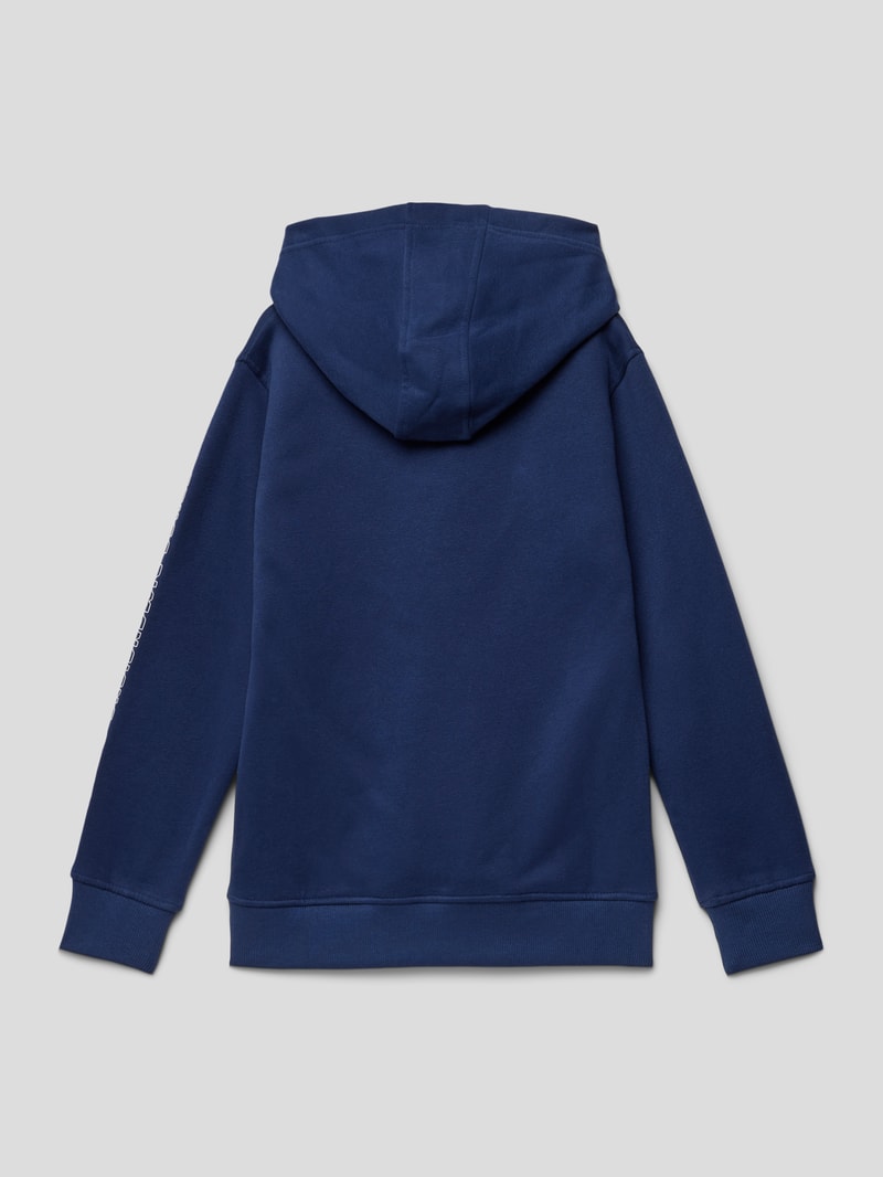 Hoodie mit Label-Prints in schwarz