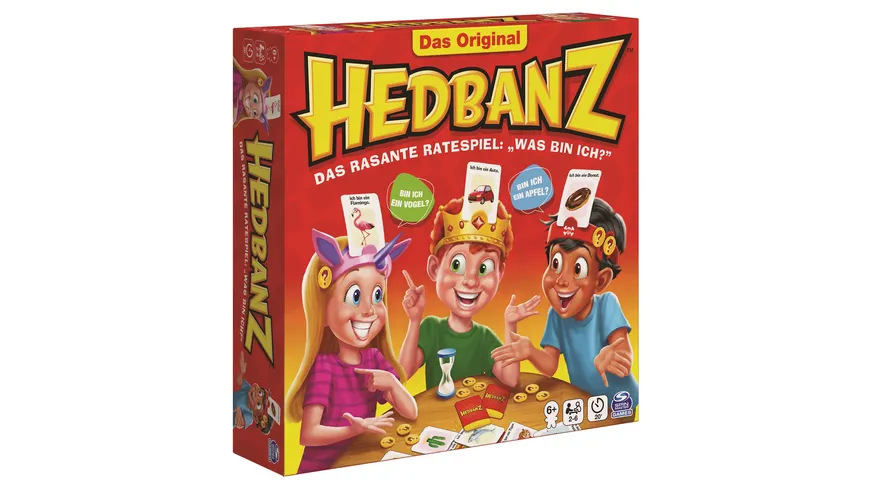 Spin Master Games - Hedbanz - das rasante Ratespiel für die ganze Familie - Neuauflage mit tollem Spielmaterial