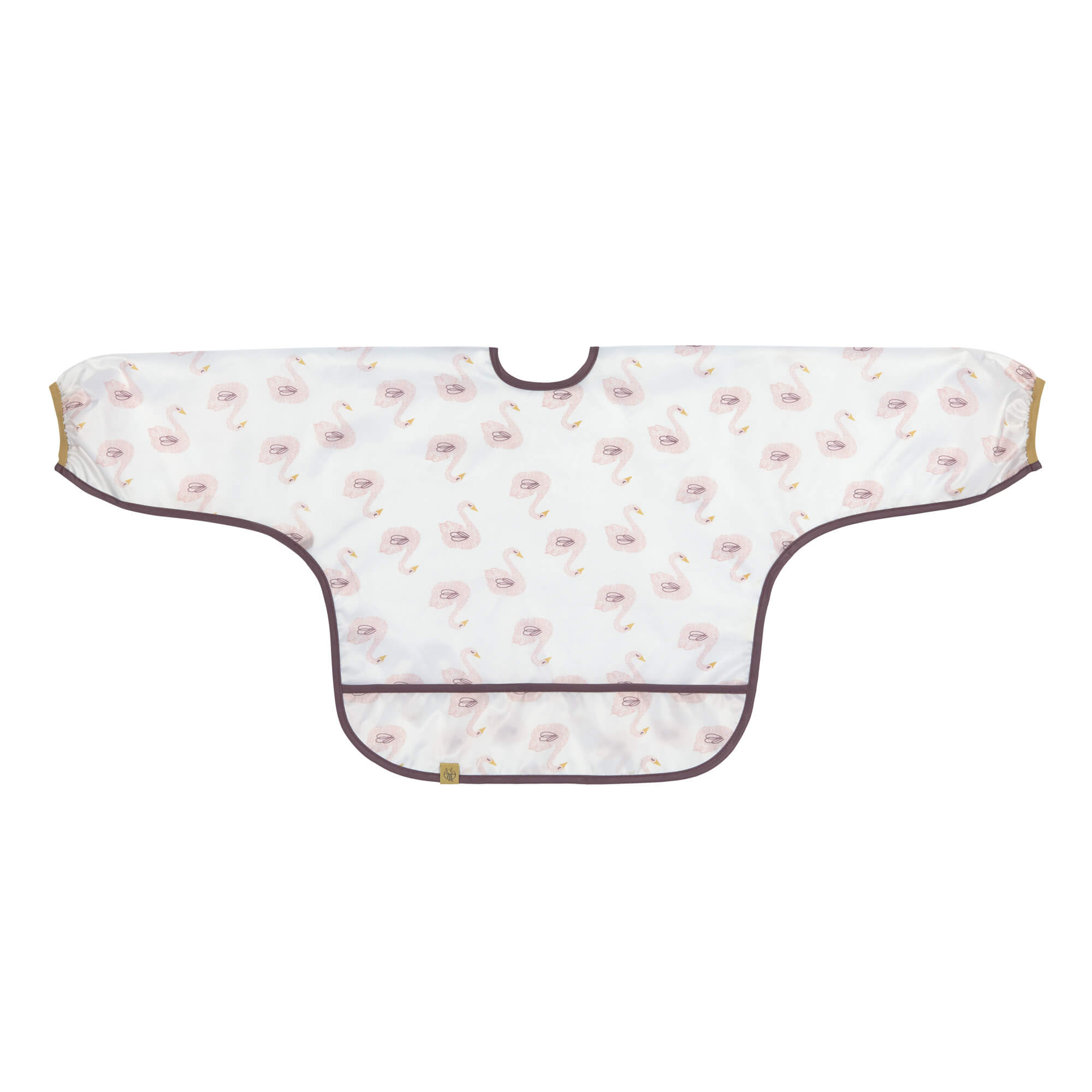 Ärmellätzchen - Bib Long Sleeve, Little Water Swan