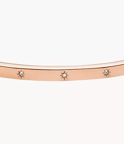 Fossil Armreif Sadie Shine Bright Edelstahl roségoldfarben